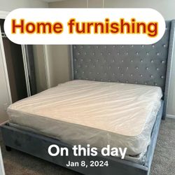 Furniture Queen Size Bed Fabric