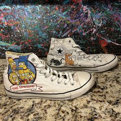 Simpsons 25th Anniversary Converse All Star Size 11 Men's Size 13 Women's