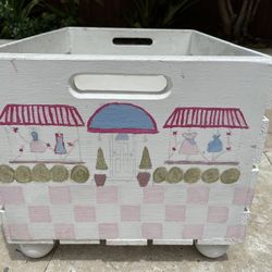 Girls Hand painted crate