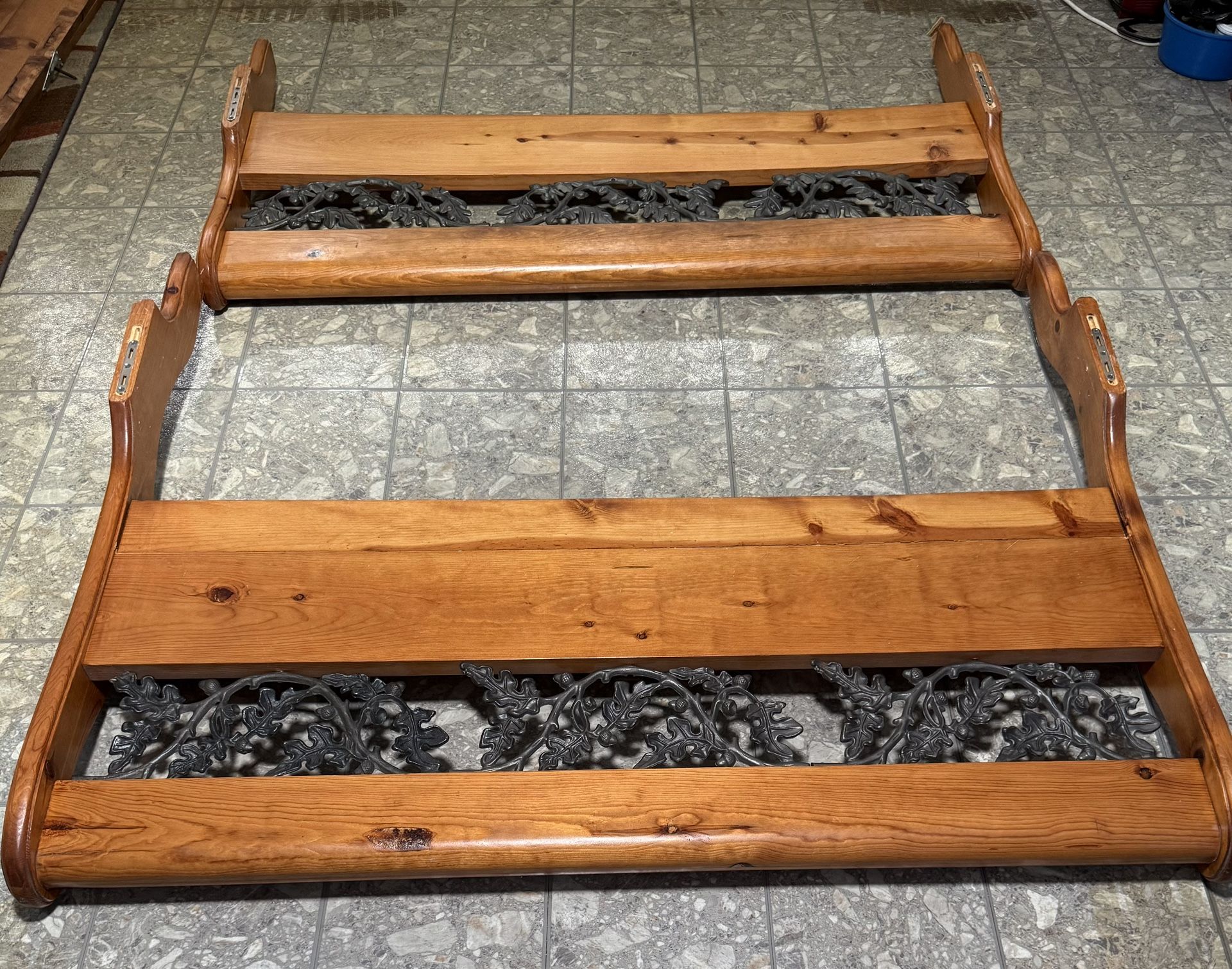 Queen bed frame and spring
