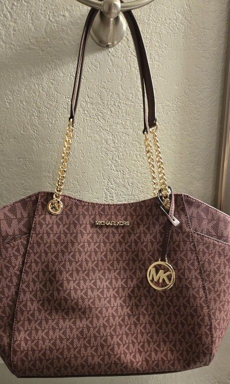 Medium Burgundy Authentic Michael Kors Purse 