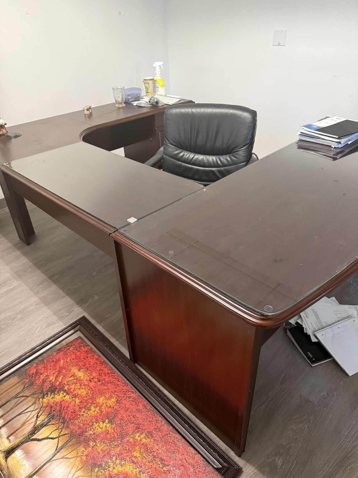 Large Office Desk and Chair
