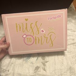 Miss To Mrs Bachelorette Party Box