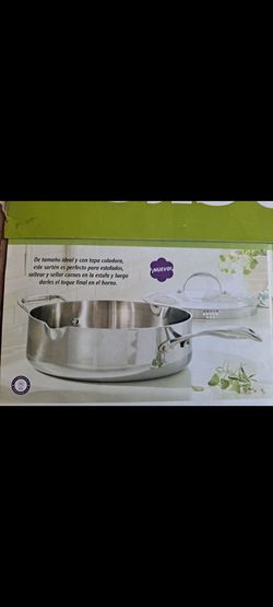 SARTEN DE 11" DE ACERO INOXIDABLE TRI PLY PRINCESS HOUSE ⚘️