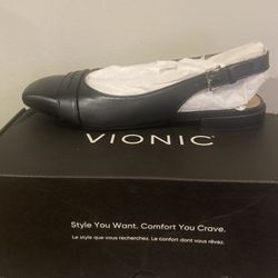 Vionic Leather Flats New