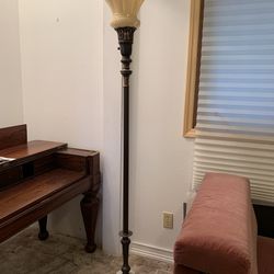 Antique Torchiere Floor Lamp