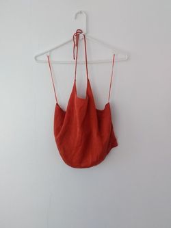 Burnt Orange Halter Top