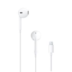 Apple EarPods Headphones With Lightning Connector, Wired Ear Buds For IPhone With Built-In Remote To Control Music, Phone Calls, And Volume