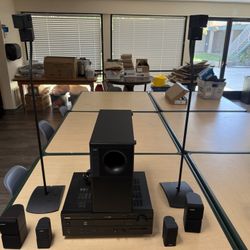 Yamaha Receiver With Bose  Speakers 