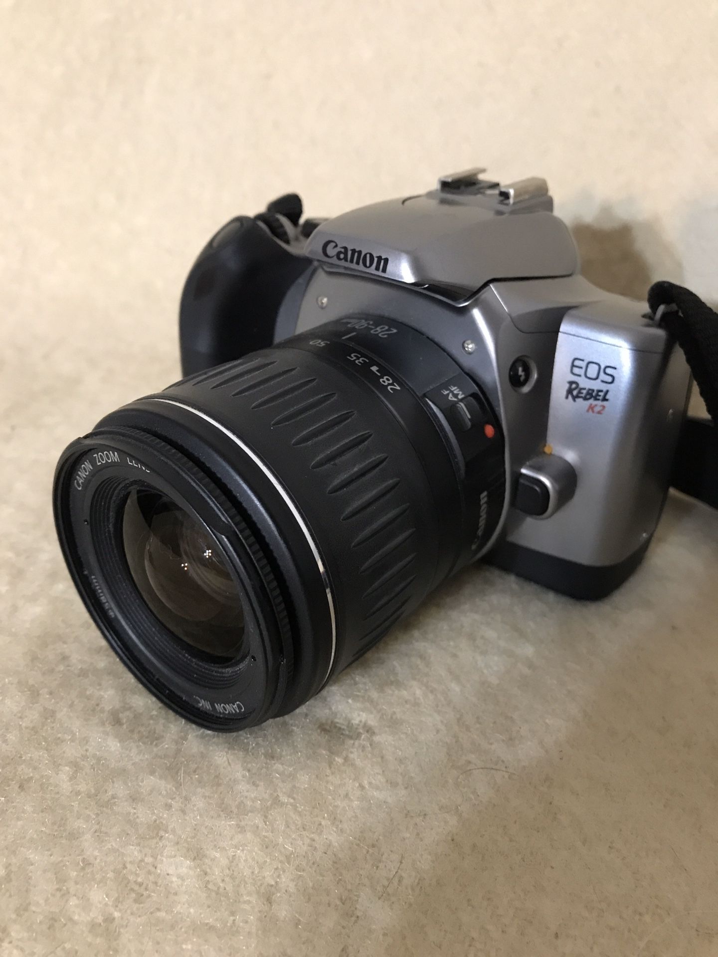 Canon EOS Rebel K2 35mm Film Camera w/ Canon Zoom Lens EF 28-90mm 1:4-5.6