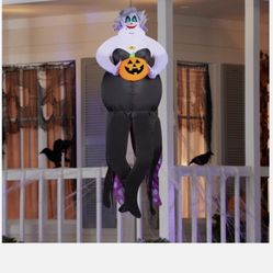 6' Inflatable LED Halloween Disney Little Mermaid Hanging Ursula Yard Decoration