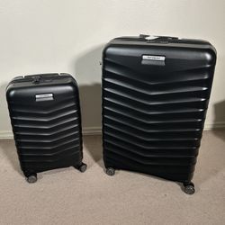 ✈️ Samsonite Precision DLX 2-Pc Hardside Expandable Set - Black (New)