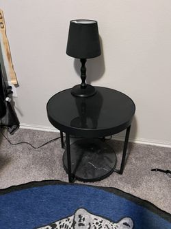 Coffee Table And Lamp