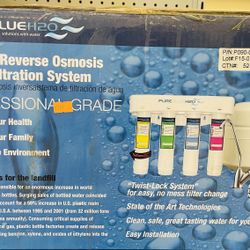 Pure Blue H2O 4-Stage 50 GPD Certified Reverse Osmosis Water Filter System