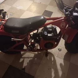 Coleman Mini Bike Red Frame Gas Engine 224