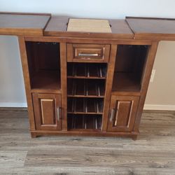 MINI BAR LIQUOR STORAGE SIDEBOARD  SOLID WOOD