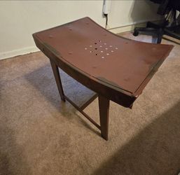 Rustic small metal bench