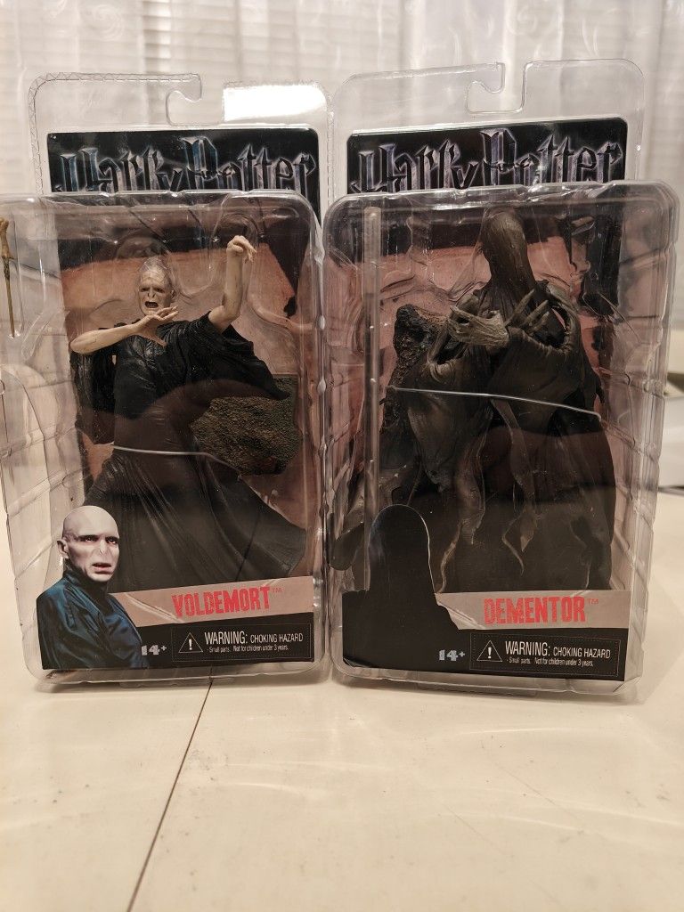 Harry Potter Voldemort and Dementor Action Figures (Never Opened)