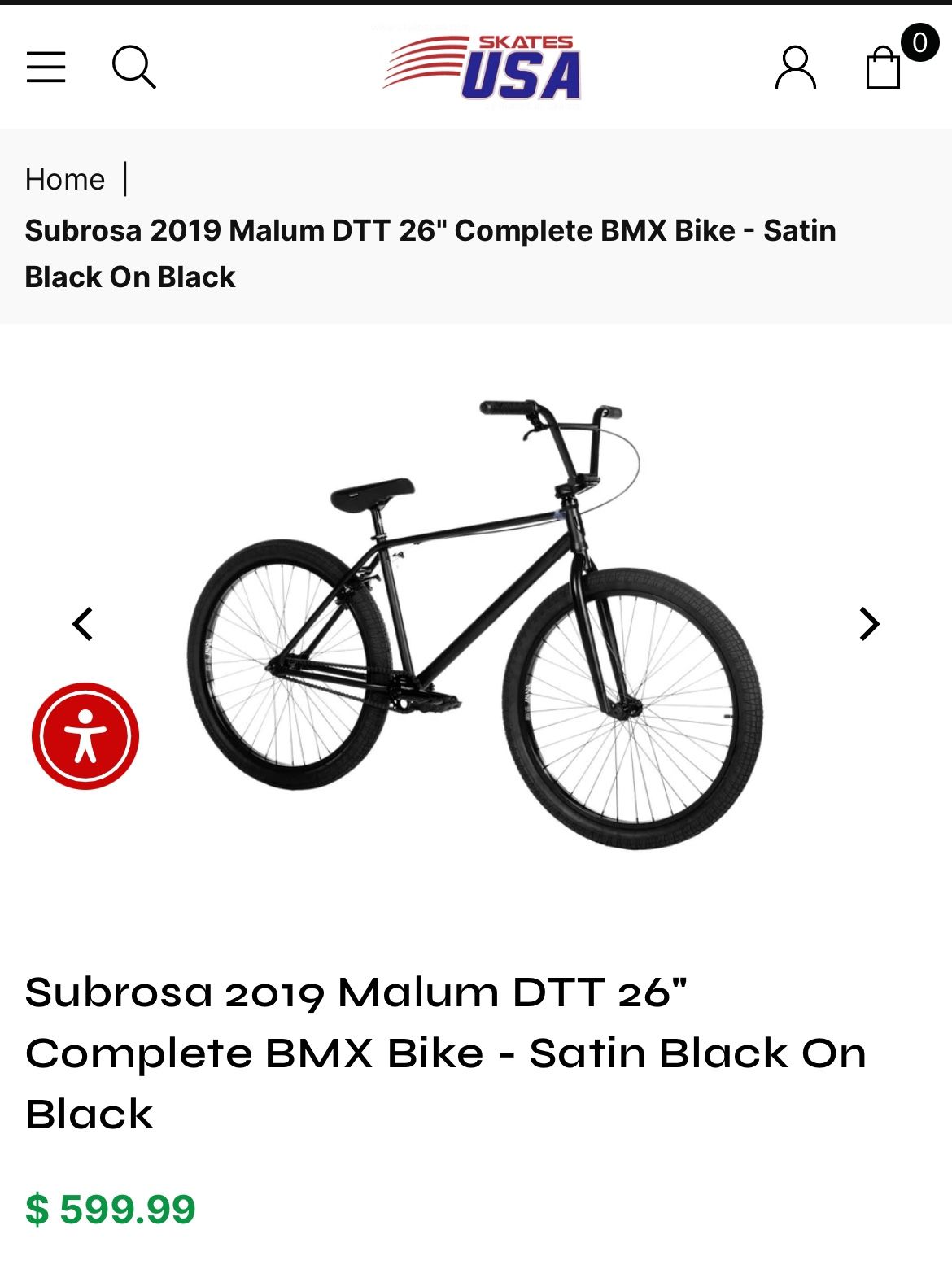 Subrosa 2019 Malum DTT 26 Inch Satin Black On Black