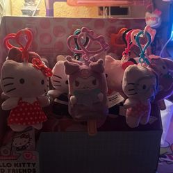 New hello Kitty keychains there’s a beautiful purse Crossbody wallet, etc