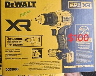 DeWalt XR 20V Brushless Drill Driver DCD800B