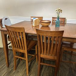Sturdy Solid Wood Dining Room Table