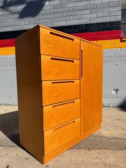 Vintage Danish Modern Tall Dresser / Wardrobe Combo by Jesper International