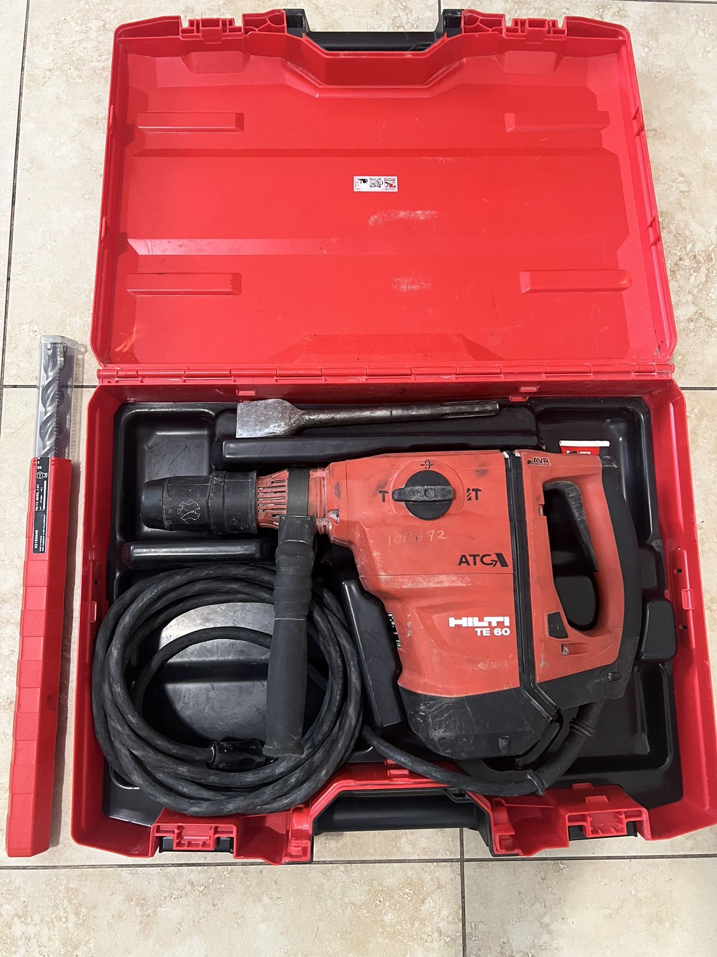 HILTI TE 60 AVR/ATC Rotary Hammer