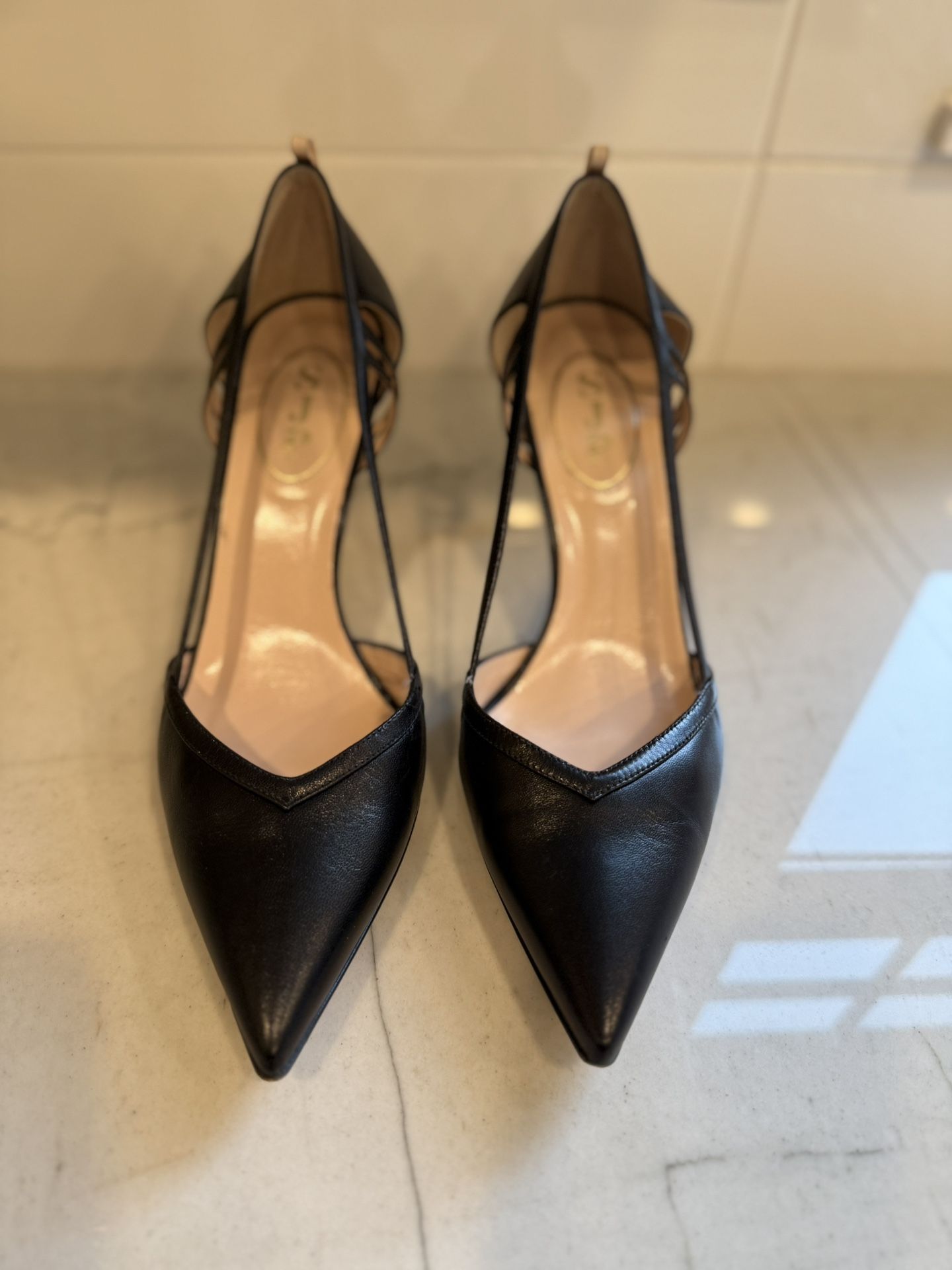 SJP (Sarah Jessica Parker) Black High Heel Pumps, Size 38.5