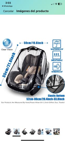 Cubierta De Lluvia Para Asiento De Coche