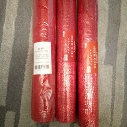 3 Large Rolls Mesh Ribbon 