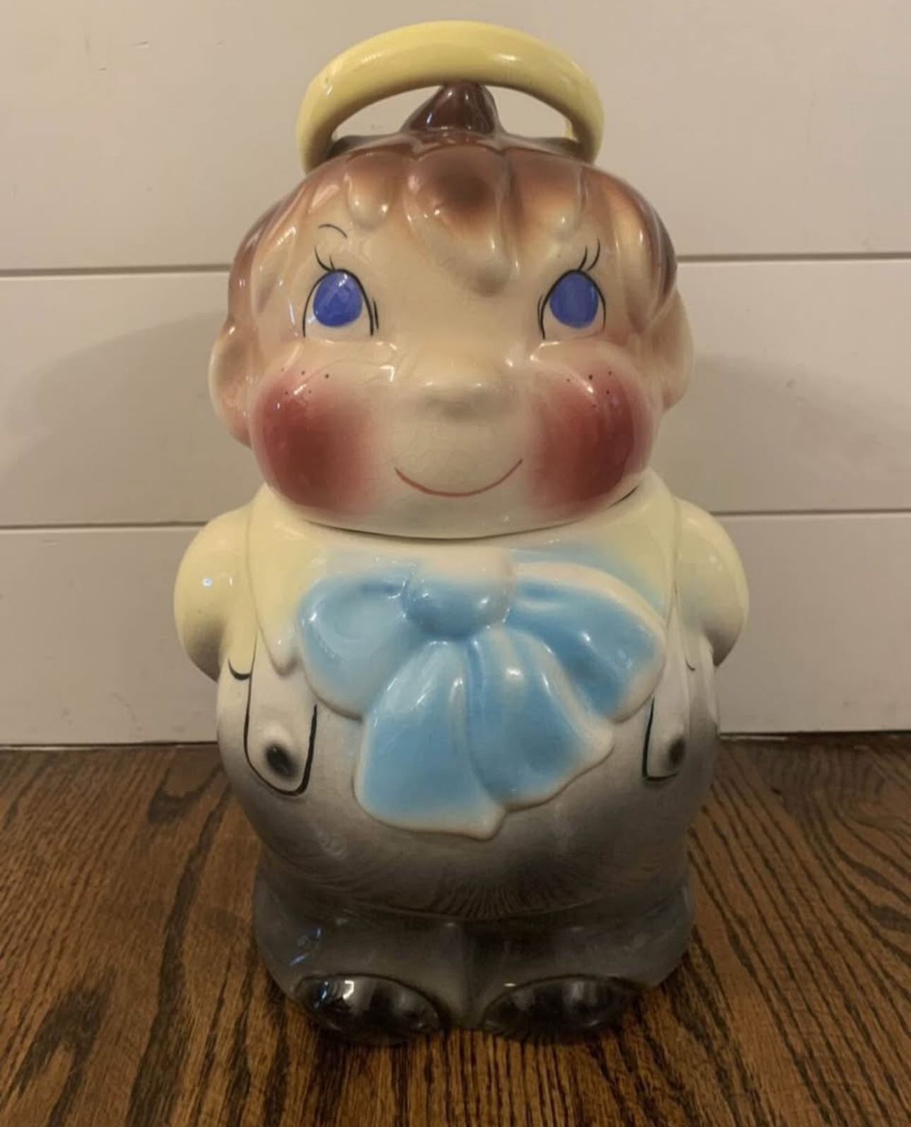 VINTAGE HALO BOY COOKIE JAR