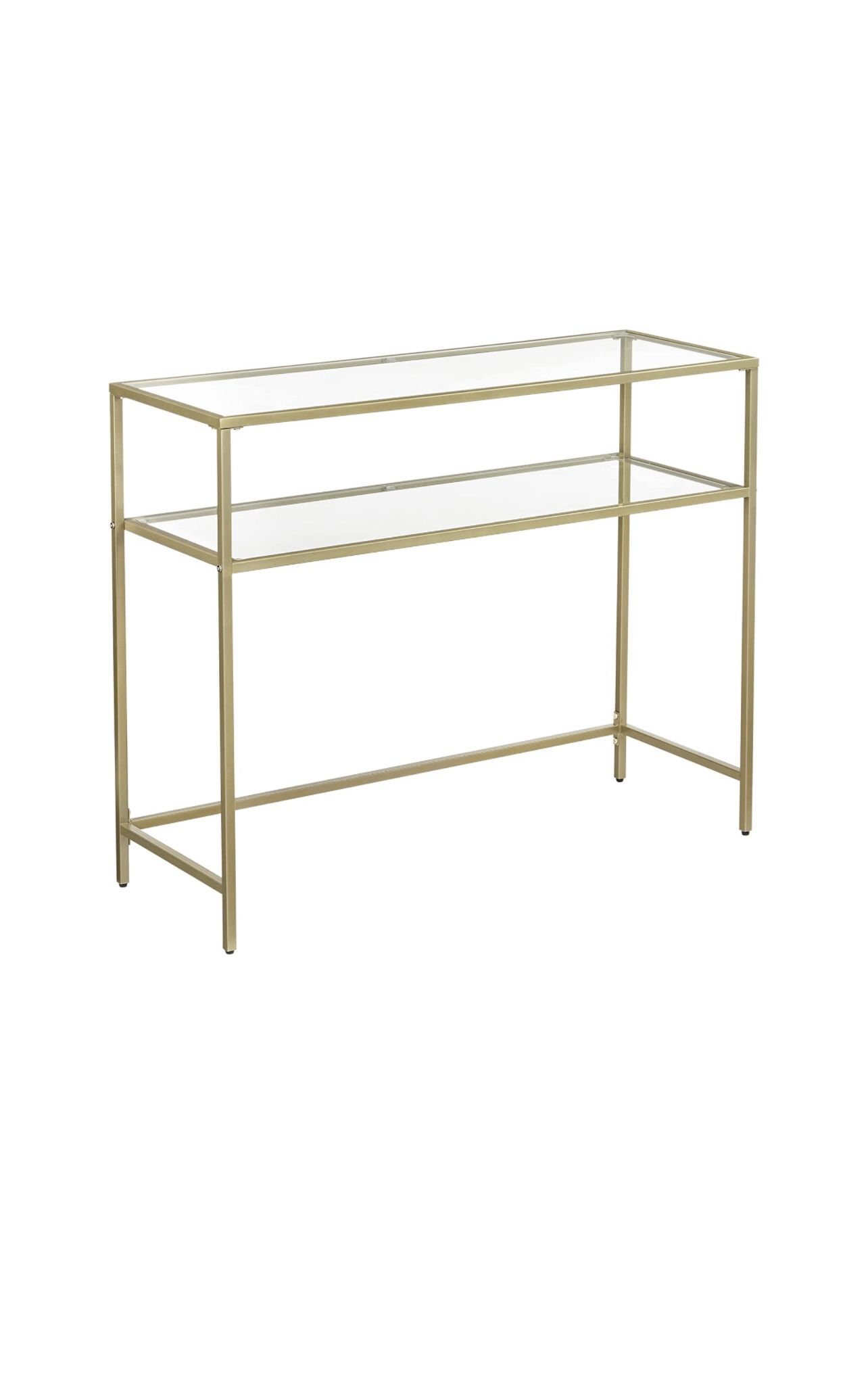 Glass console Table Gold 