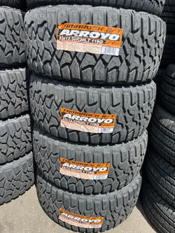 33/12.50/20 Arroyo  New Tires Set Of 4 Installed And Balanced Set De 4 Llantas Nuevas Instaladas Y Balanceadas