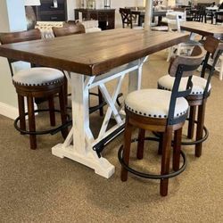AP- Valebeck Counter Height Dining Table and 4 Barstools/ Fast Delivery - Financing 