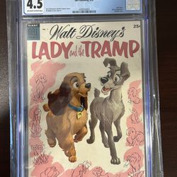 Dell Giant Comic: 1955 Disney’s- Lady And The Tramp #1  CGC Graded