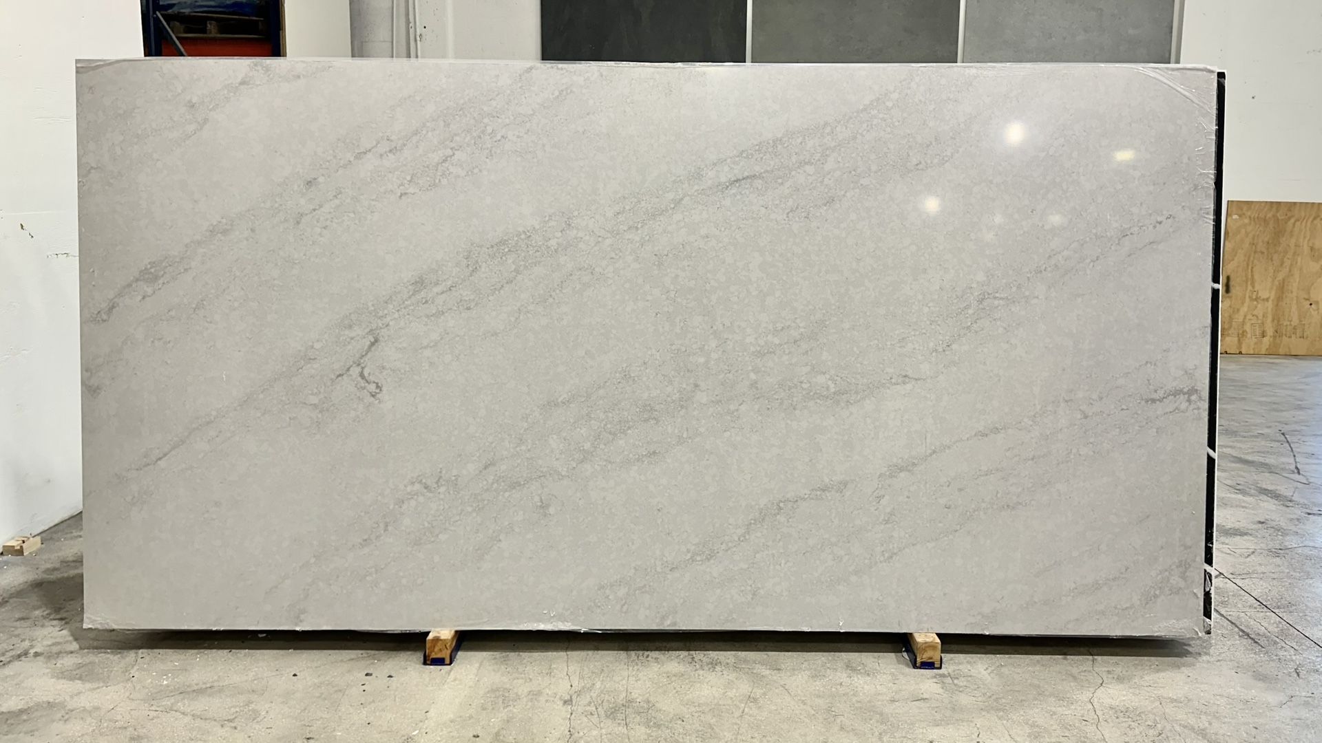 CALACATTA QUARTZ JUMBO SLABS SERENE MIST 127X64 2CM FOR KITCHEN COUNTERTOPS