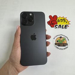 IPHONE  15  PRO MAX   256GB  UNLOCKED BLACK