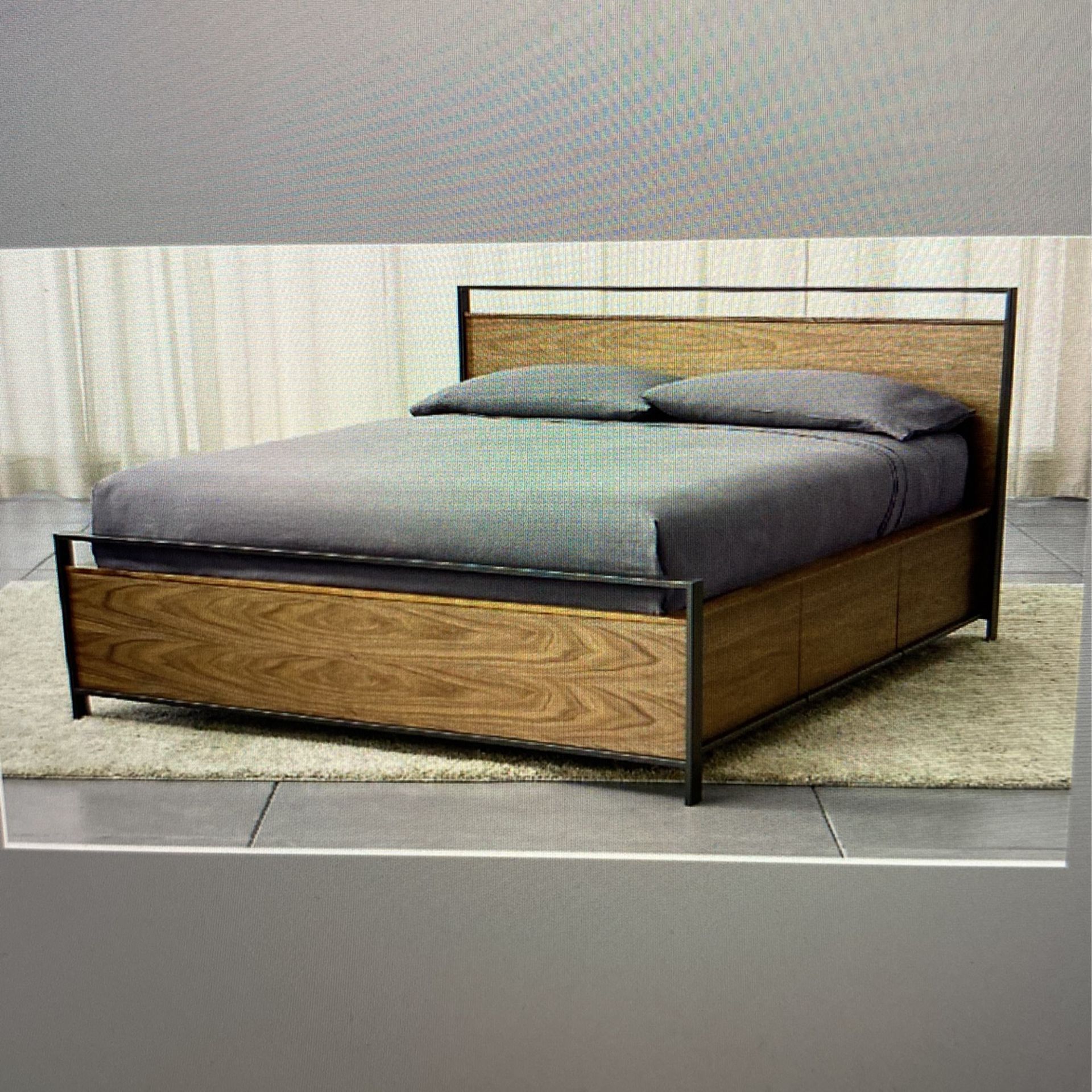 Crate and Barrel Bowery Queen Platform Storage Bed