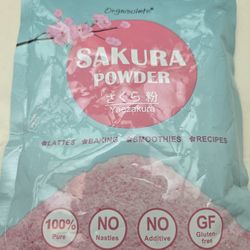 Original Sakura Powder Using 100% Spring Season Cherry Blossom No Additives Gluten Free Made in Japan Perfect for Sakura Latte, Drinks