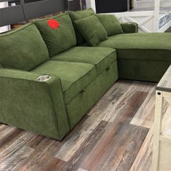 Sectional Plus Storage And Sleeper