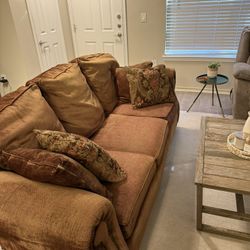 MOVE OUT SALE - Solid Build Sofa Couch - Clean, Pet-Free & In Good Condition