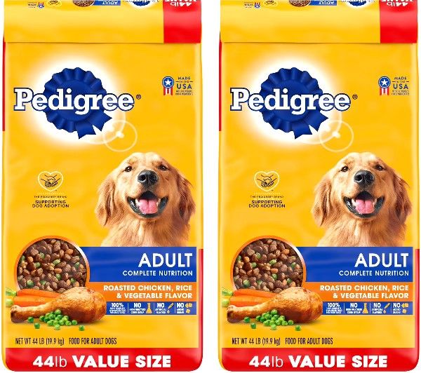 Grilled Steak Flavored Dog Food 44 lb Bags, 2 Packs.