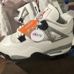 🔥🔥Jordan 4 White Cement (size 12) Brand New Ebay Authenticated 🔥🔥