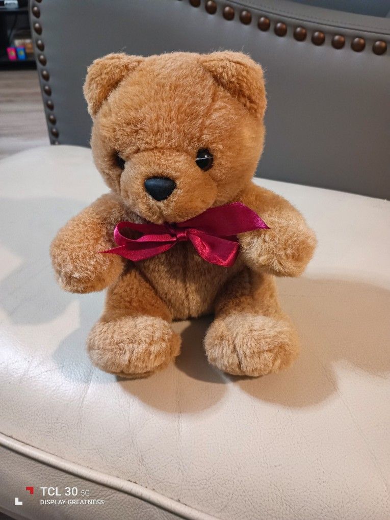 Brown Teddy Plush Stuffed Animal Toy