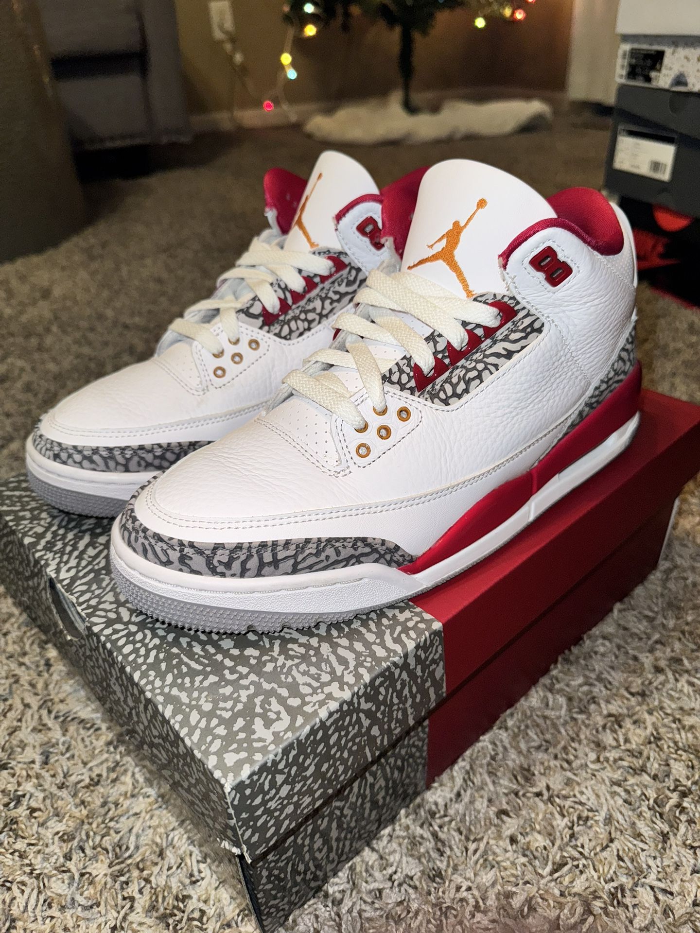 Jordan 3 Retro Cardinal Red size 9