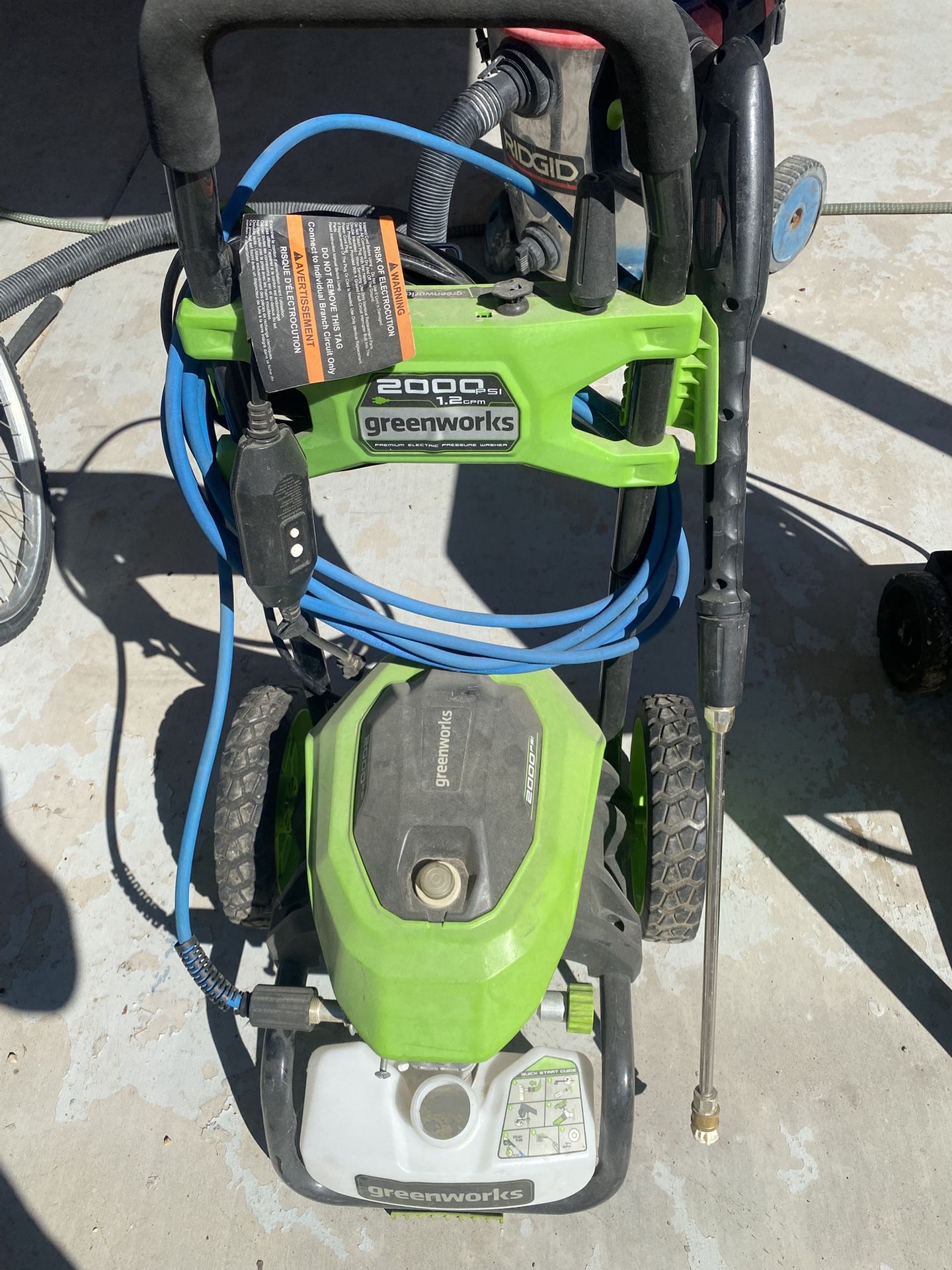 Greenworks 2000 PSI Electric Pressure Washer