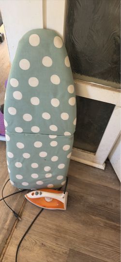 Tabletop Ironing Board with Iron