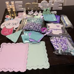 Gender Reveal Party Supplies 