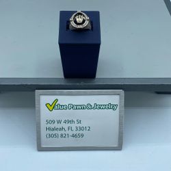 10k Yellow Gold/cubic Zirconia Rolex Ring 